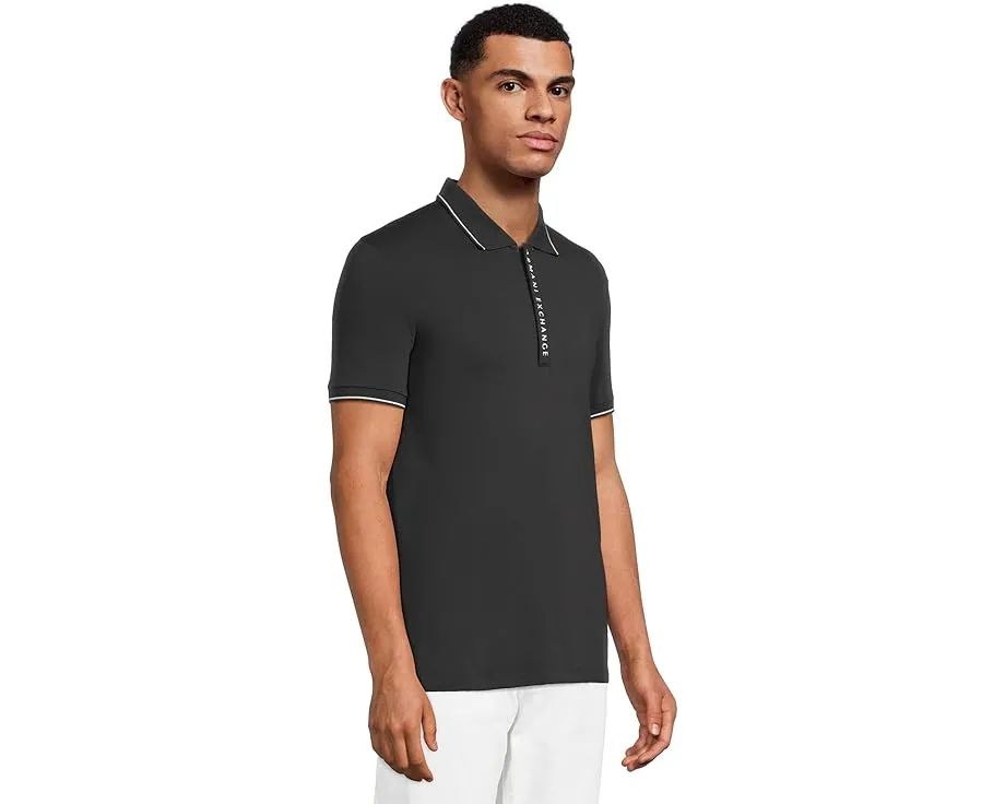 Классическая футболка-поло Armani Exchange с принтом логотипа