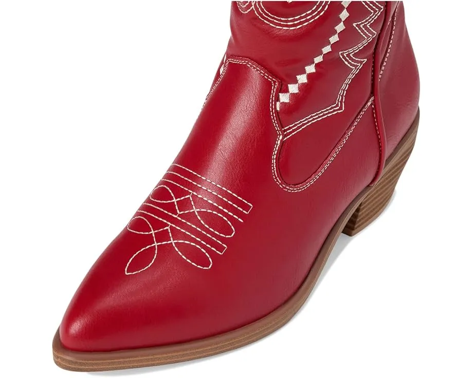 Сапоги MIA Locklyn до колена на каблуке с острым носком и декоративной строчкой