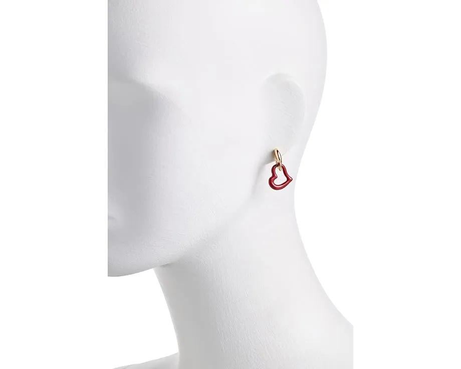 Серьги-подвески Amour от Kate Spade New York с сердечком и застежкой-бабочкой