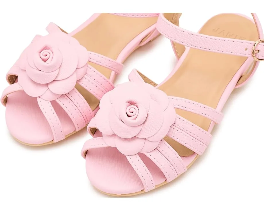 Сандалии Janie and Jack с цветочным декором и круглым носком