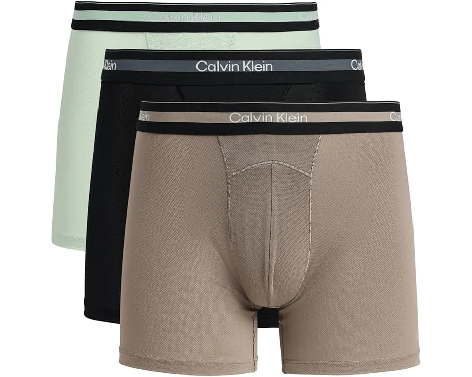 Боксеры Calvin Klein Underwear Icon Active Mesh 3 шт с сетчатой тканью