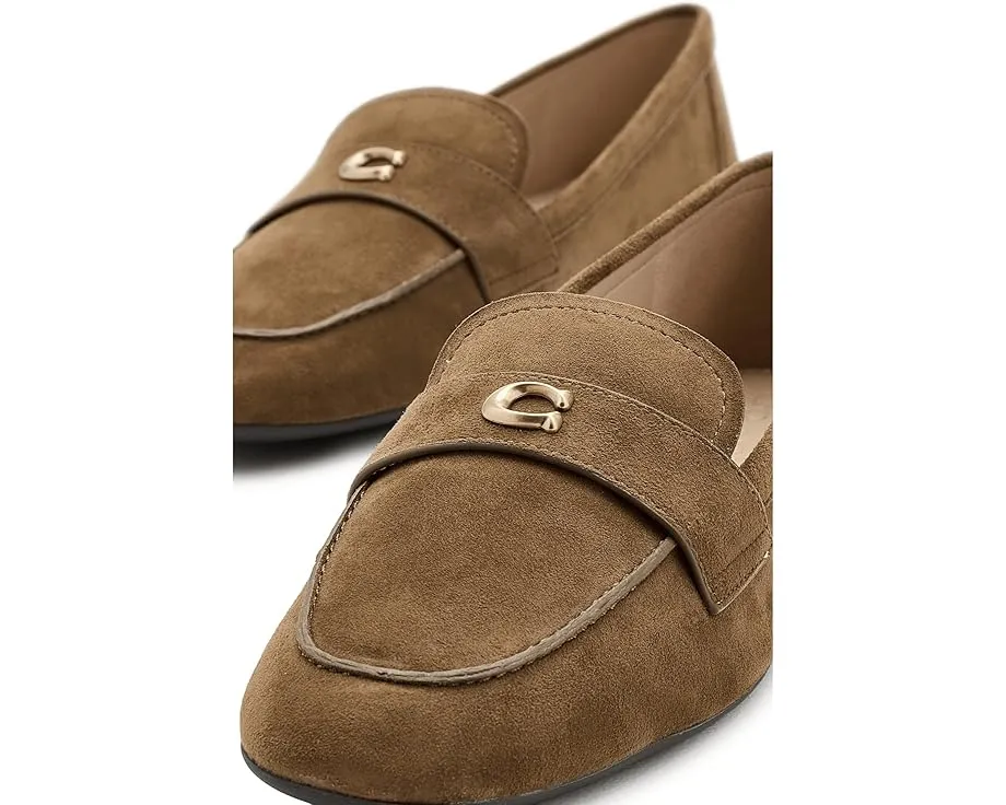Лоферы COACH Sculpted C Leather Loafers с кожаным верхом