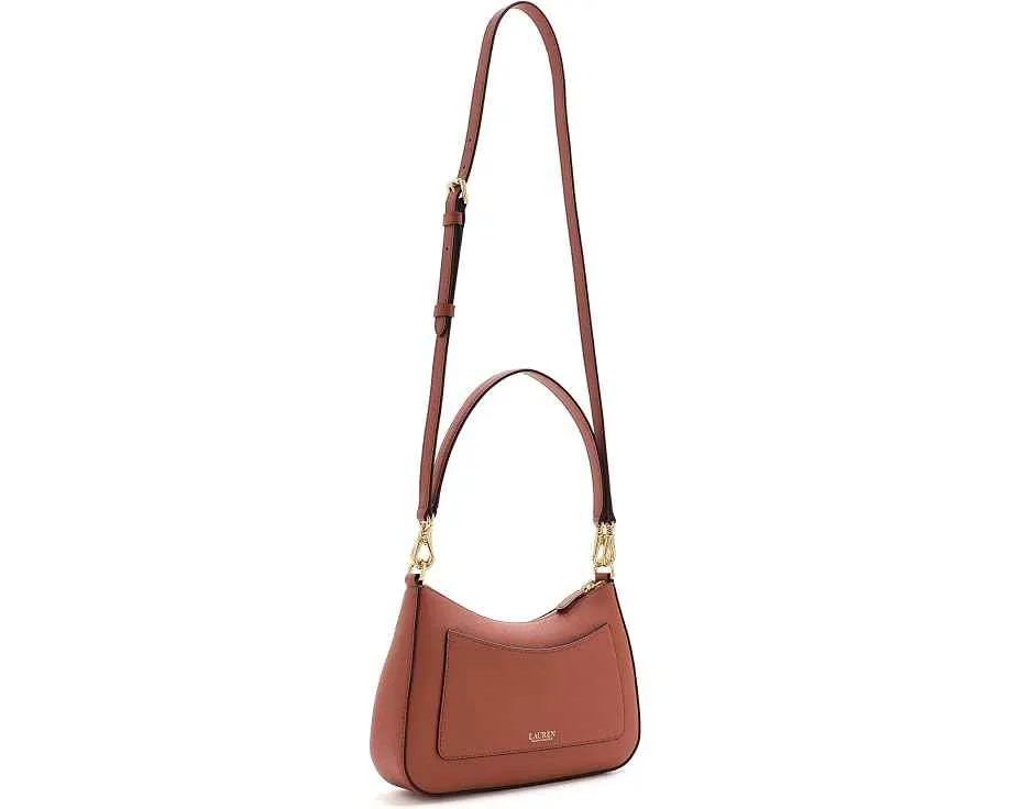 Сумка Lauren Ralph Lauren Crosshatch Leather Medium Danni Bag из телячьей кожи