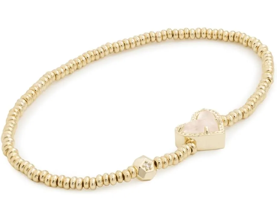 Растягивающийся браслет Kendra Scott Ari Heart с камнем иридесцентный дьюзи