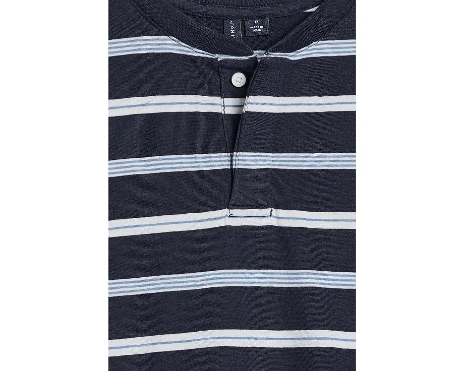 Футболка–поло Janie and Jack Stripe Henley для детей в полоску