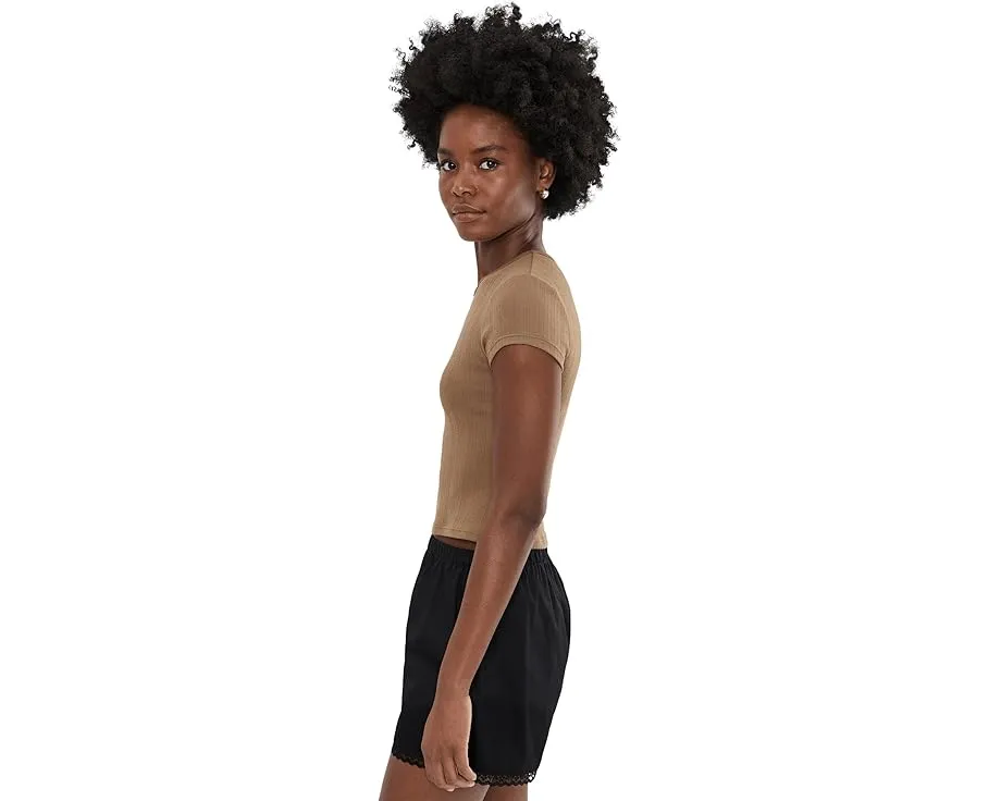 Облегающая футболка Free People Wait A Minute Baby Tee