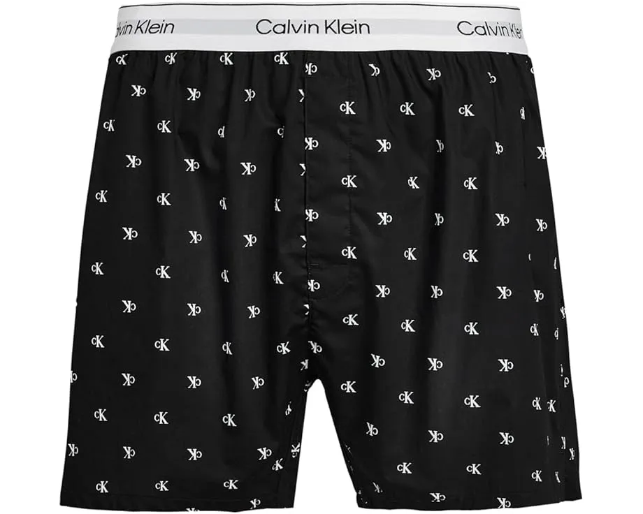Боксеры Calvin Klein Underwear Cotton Poplin с полосатым принтом