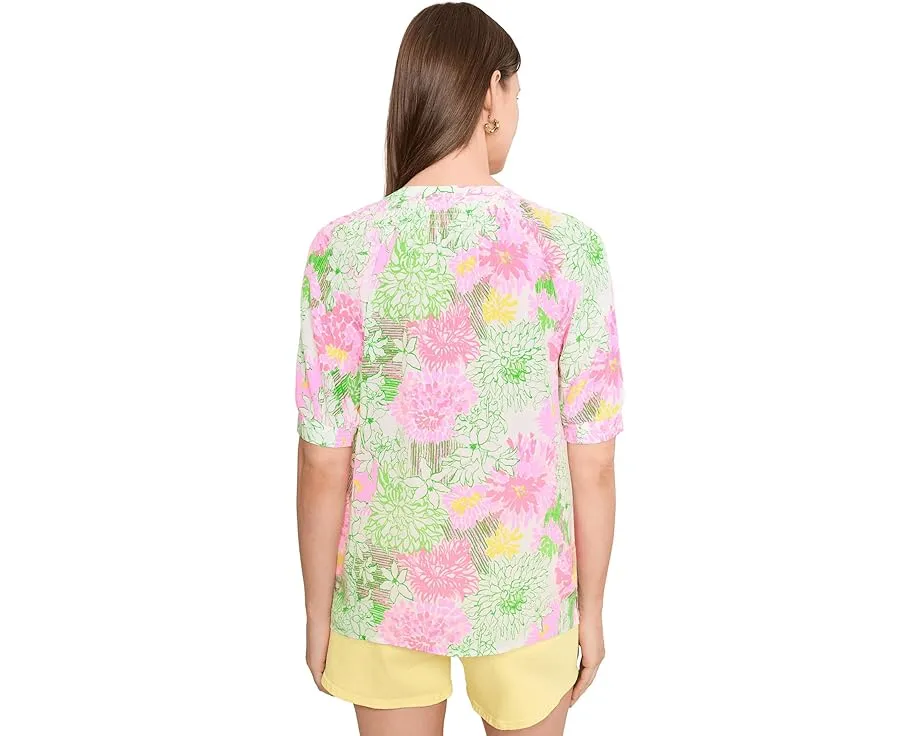 Топ Lilly Pulitzer с коротким рукавом Elsa из шелка