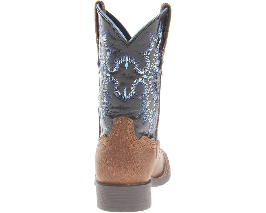 Ariat Kids Tombstone ковбойские сапоги с квадратным носком и съемной стелькой Booster Bed