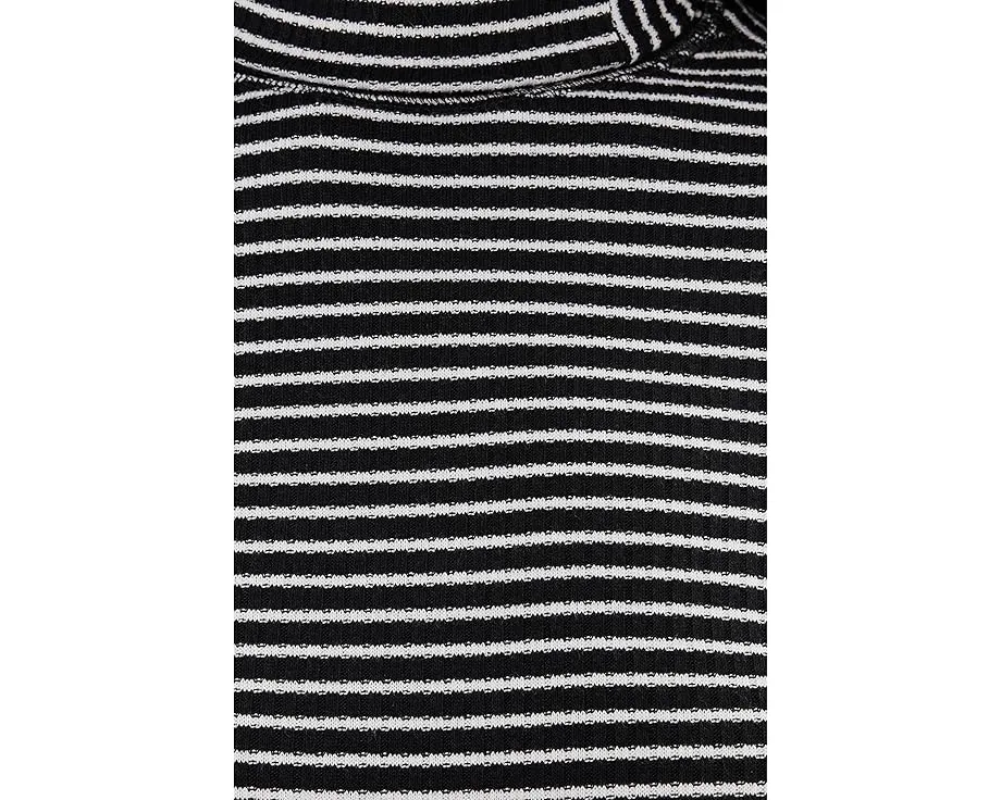 Водолазка Madewell в полоску с драпировкой и отделкой Coverstitch