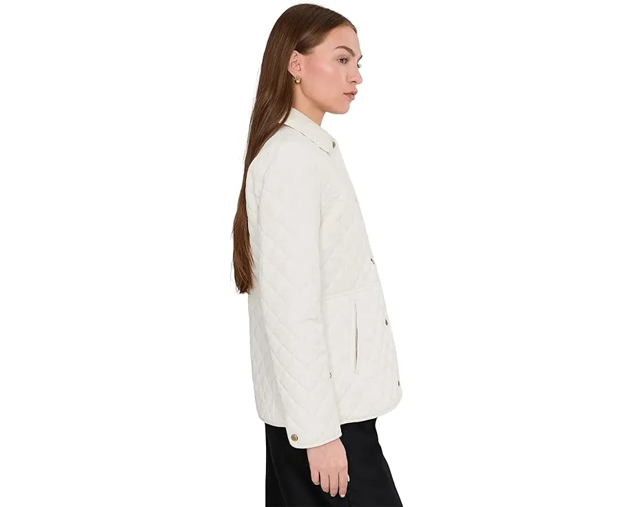 Куртка Lauren Ralph Lauren Blazer Quilt Contrast Lrl Embroid с утеплением и логотипом