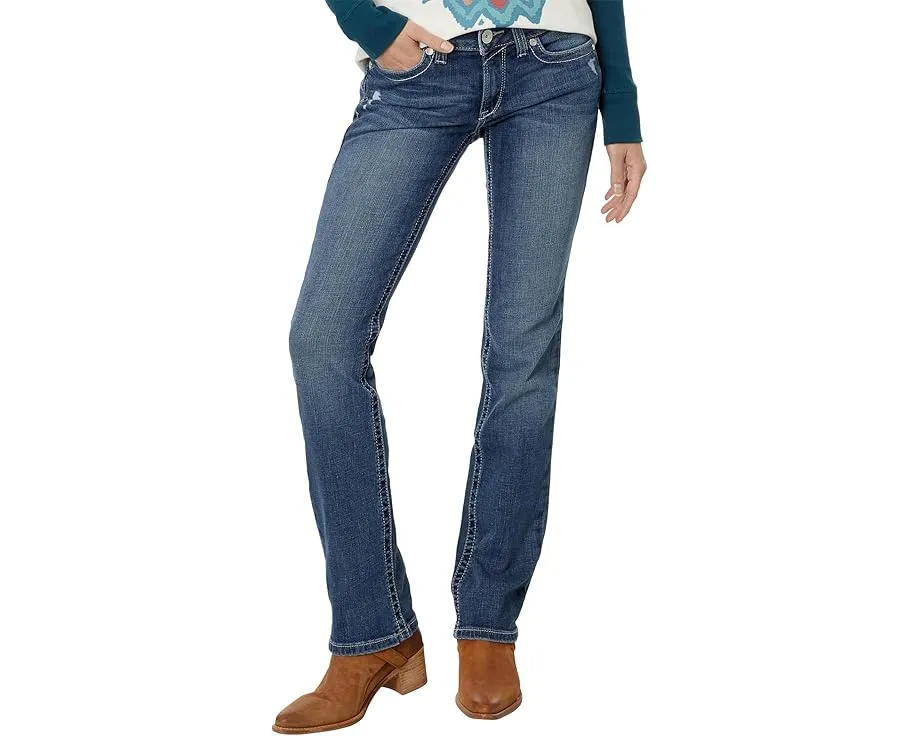 Джинсы Ariat Real Mid Rise Arrow Fit Gianna с прямыми штанинами