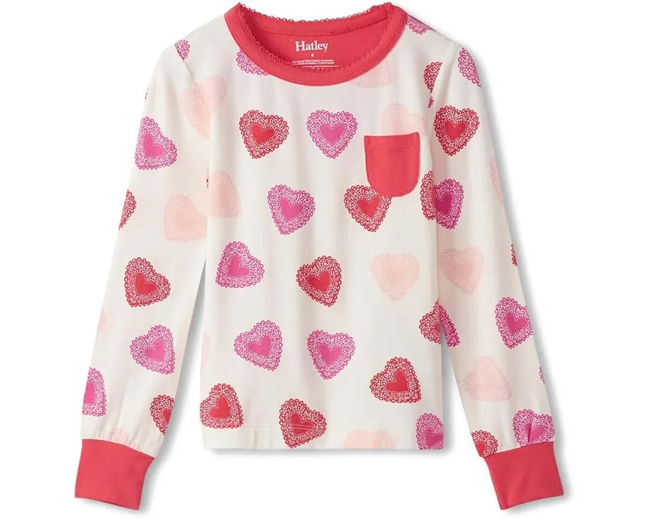 Пижамный комплект Hatley Kids из бамбука с веселым принтом