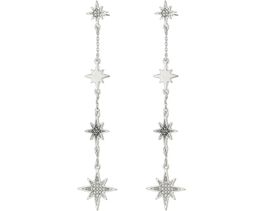 Серьги Rebecca Minkoff Stargazing Linear с подвесками-звездами