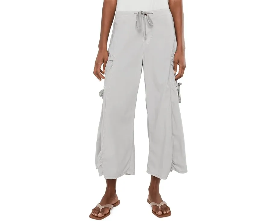 Широкие брюки Cargo Gaucho Crop с завязками и карманами XCVI