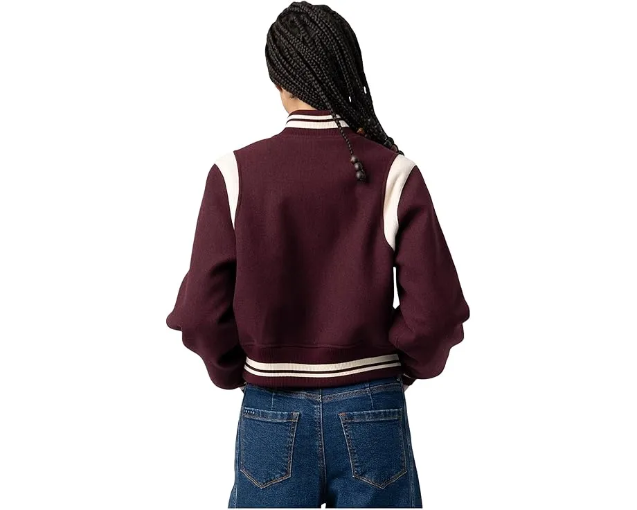 Куртка-бомбер Woven Varsity от Blank NYC с вязаными манжетами