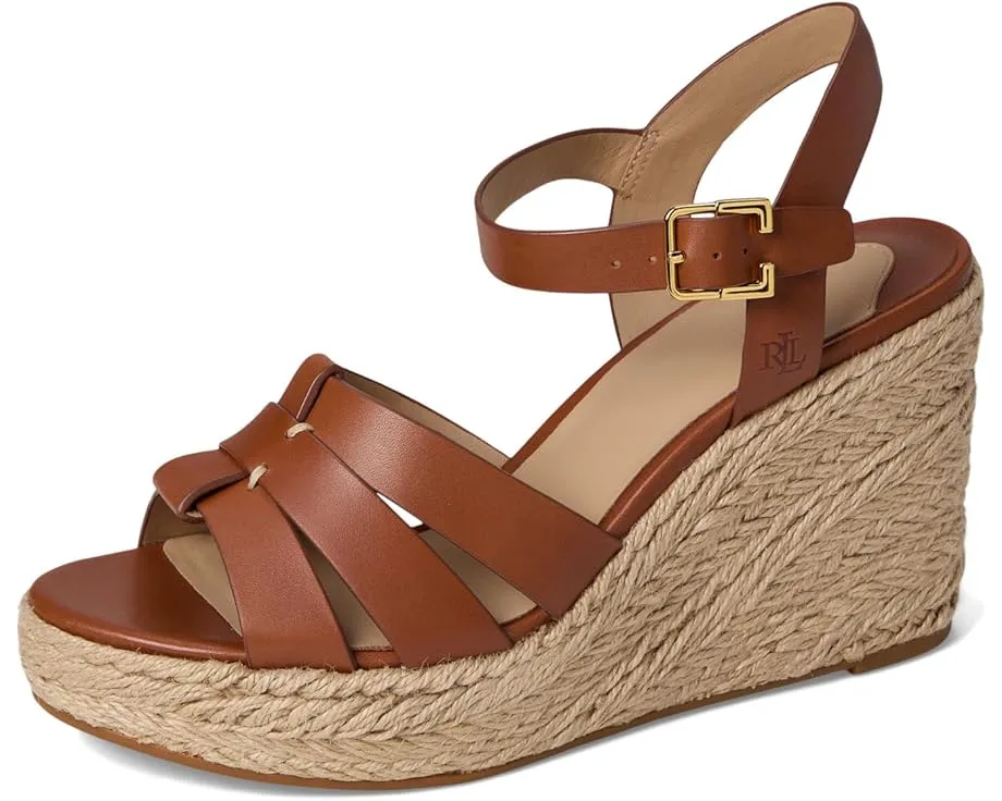 Босоножки Lauren Ralph Lauren Soffia Calfskin Espadrille на танкетке