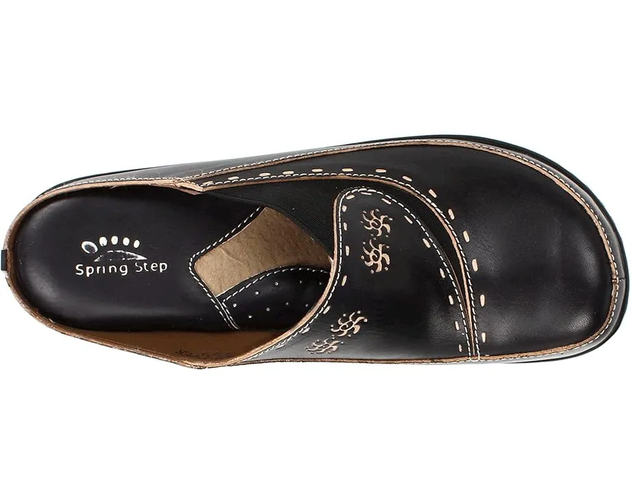 Клоги L'Artiste by Spring Step Chino с ручной росписью и цветочным узором