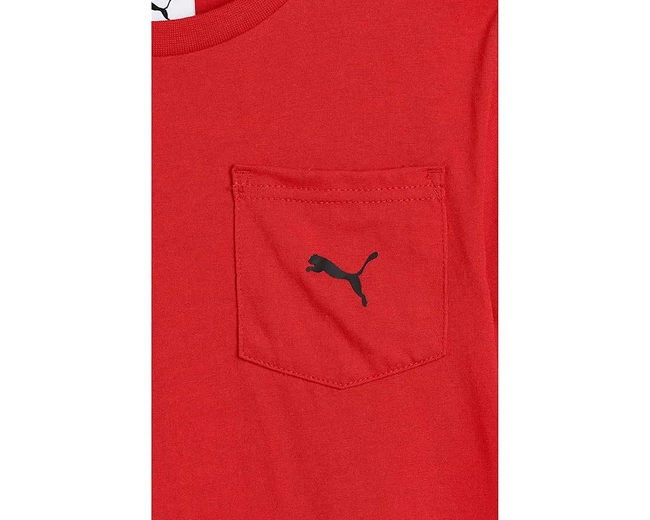 Детский набор футболка с карманом и флисовые шорты Puma
