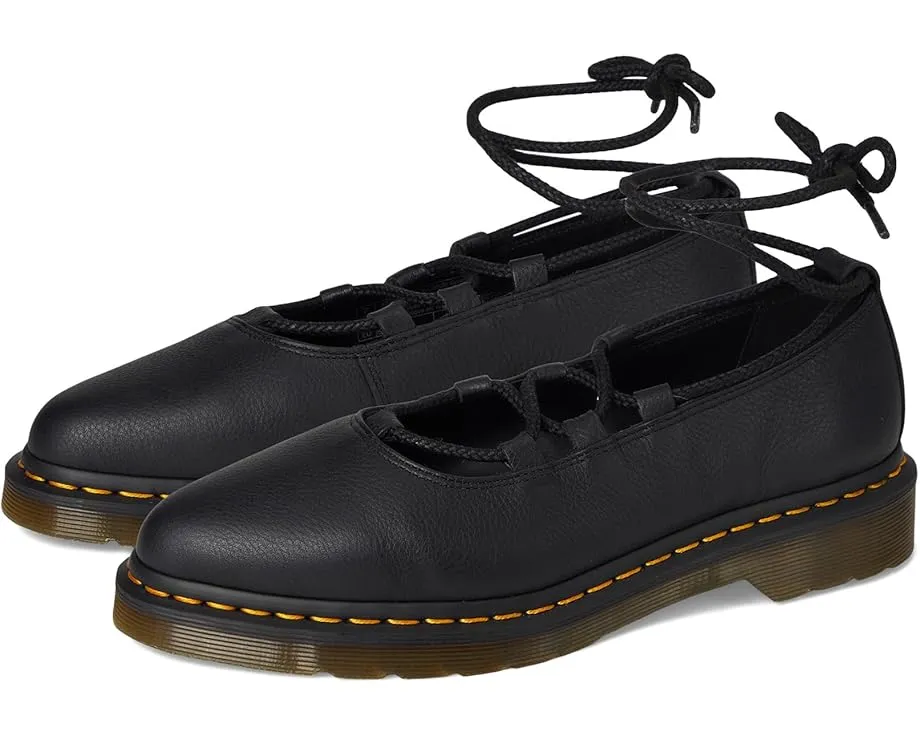 Балетки Elphie II от Dr. Martens с острым носком и шнуровкой
