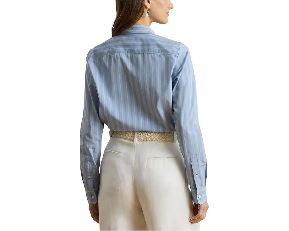 Рубашка Lauren Ralph Lauren Petite классического кроя в полоску