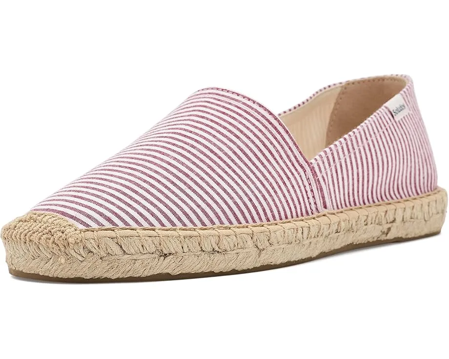 Эспадрильи Soludos Seersucker Original из хлопка с джутовой подошвой