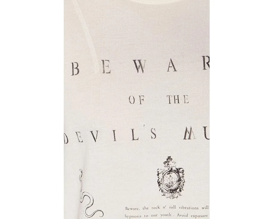Футболка John Varvatos Beware Tee с принтом змеи