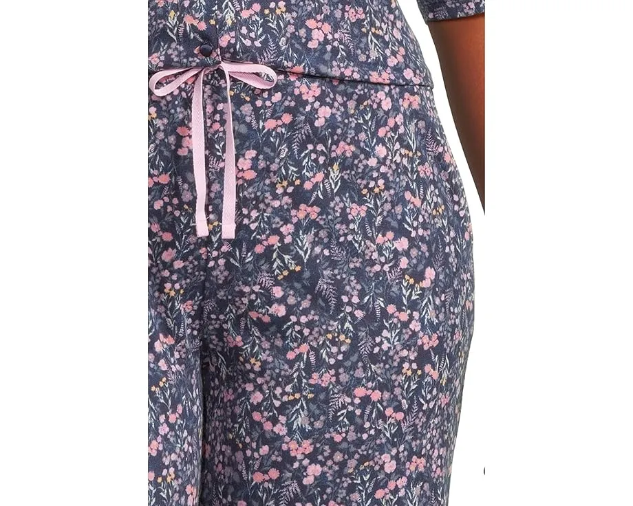 Пижамный комплект Karen Neuburger с коротким рукавом и отложным воротником