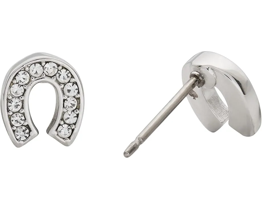 Серьги-гвоздики You're A Gem Pave Horseshoe с кубическим цирконием от Kate Spade New York