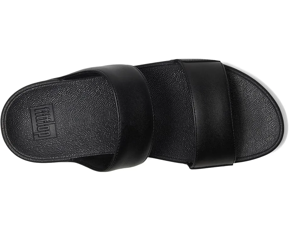FitFlop Сланцы Lulu Leather Slides из кожи на танкетке