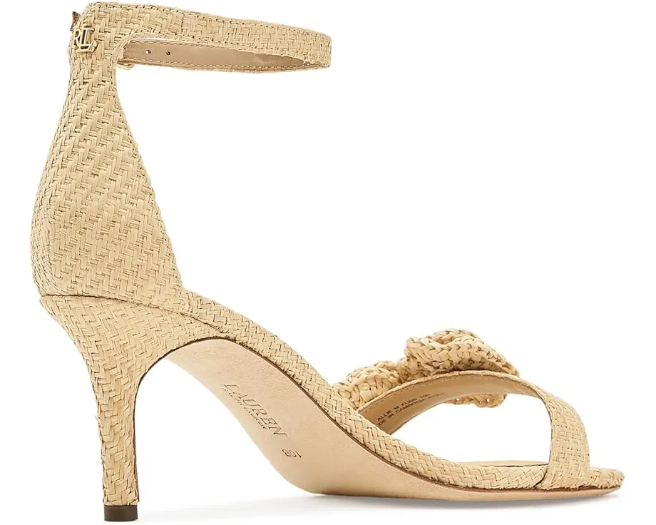 Босоножки Lauren Ralph Lauren Allie на среднем каблуке с отделкой из рафии