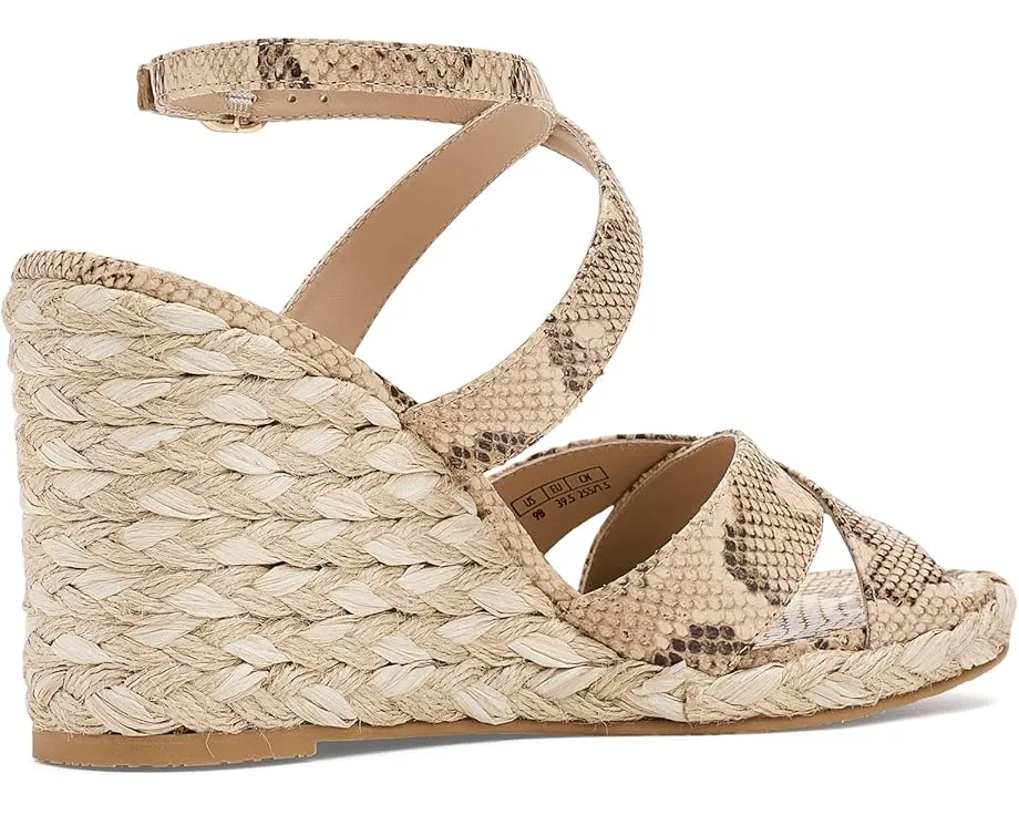 Сандалии Stuart Weitzman Alyssa на танкетке из замши и кожи