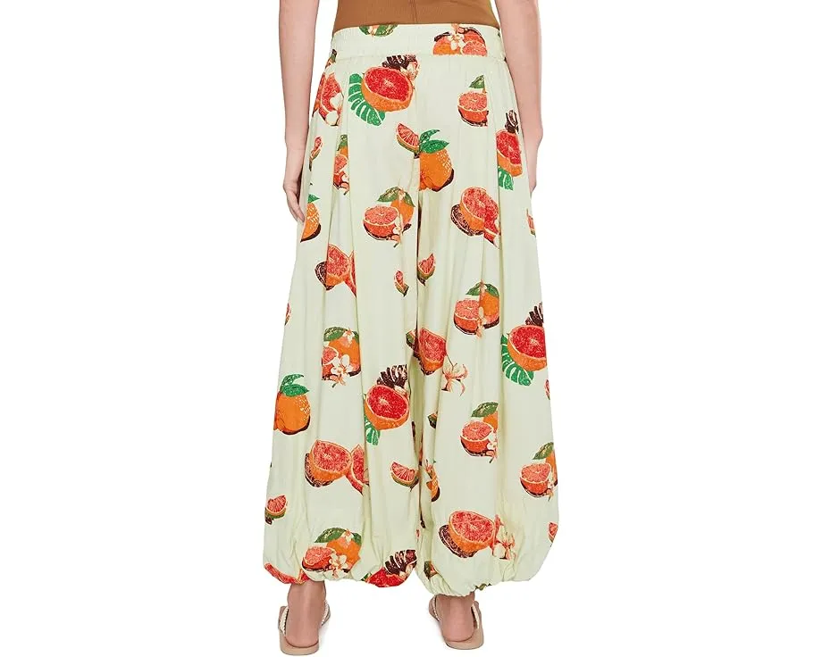 Брюки-баллуны Moonflower Printed от Free People с принтом Funky Fruits Tea C