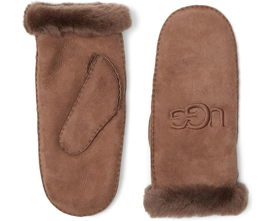 Водостойкие варежки UGG из овчины с технологичной ладонью