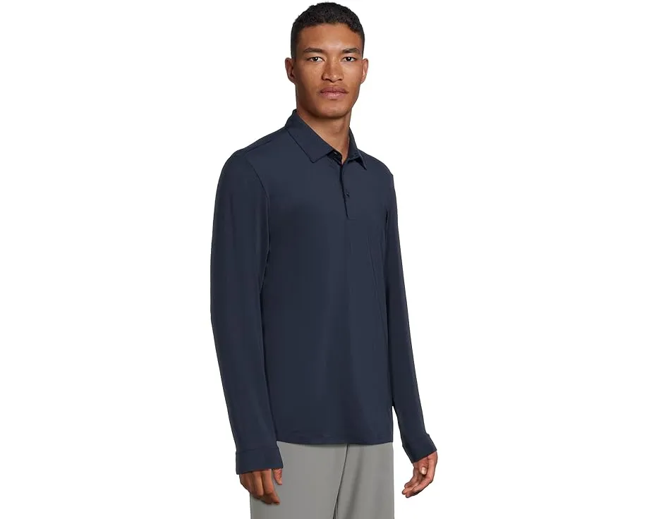 Adidas Core Long Sleeve Polo с длинным рукавом и влагоотводящей тканью