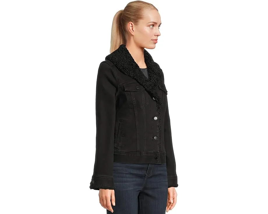 Джинсовая куртка Liverpool Los Angeles с воротником из шерпи