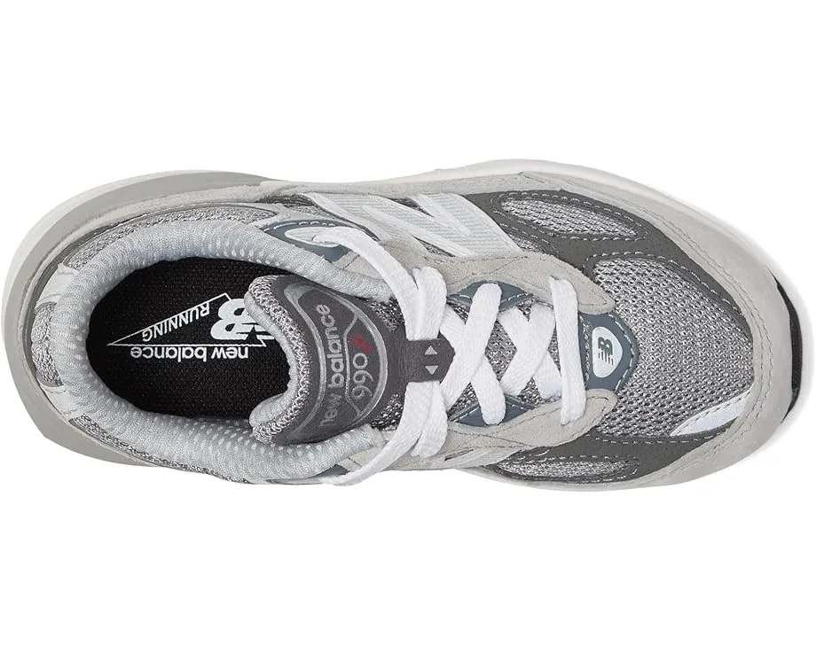 Детские кроссовки New Balance 990v6 с липучкой и светоотражающими деталями