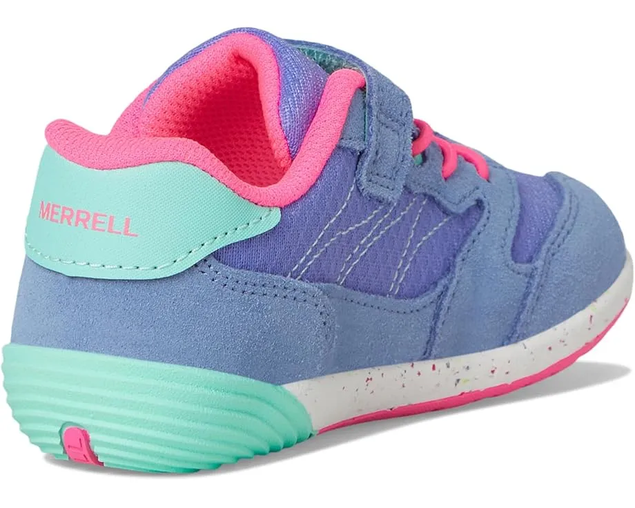 Кроссовки Merrell Bare Steps A83 для малышей с кожаным верхом и застежкой на липучке