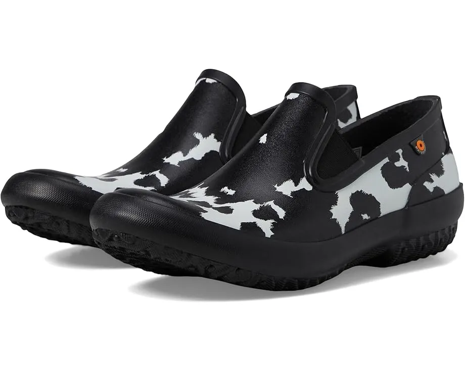 Слипоны Bogs Patch Slip-On Cow с принтом под коровью кожу