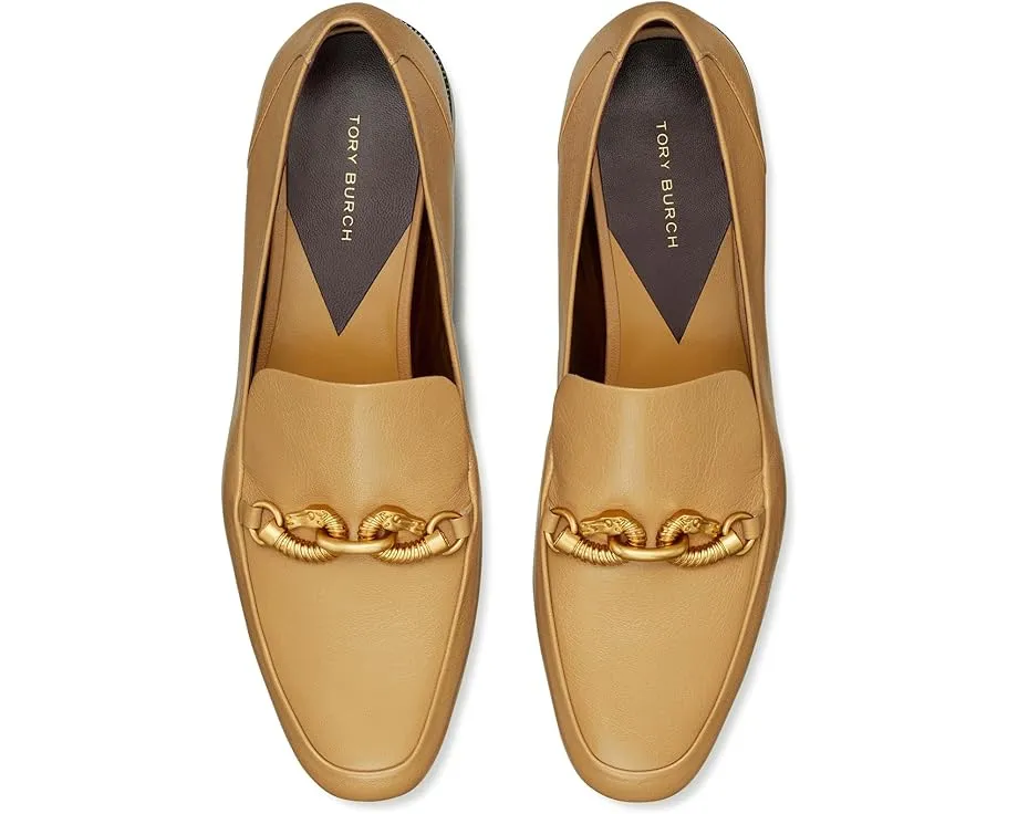 Кожаные лоферы Tory Burch Jessa с квадратным носком и низким каблуком