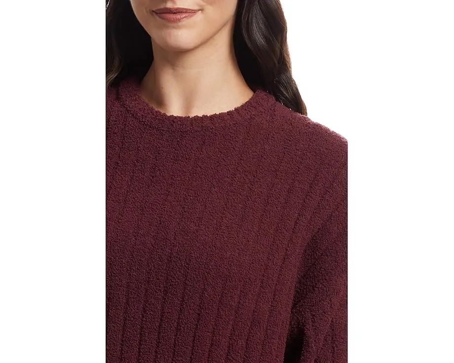 Свитшот оверсайз UGG Riz Top Rib с рельефной резинкой и удлиненными рукавами