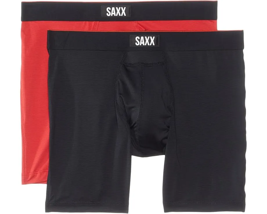 2 пары боксеров SAXX UNDERWEAR Multi-Sport Mesh с влагоотводящей тканью