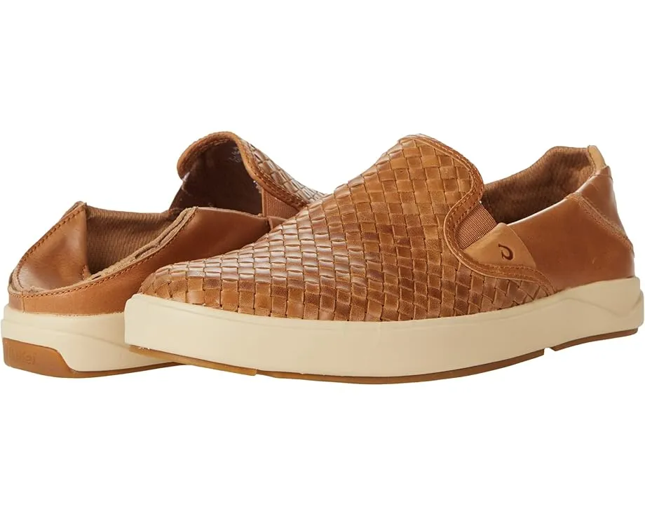 OluKai Lae'ahi Lauhala лоферы из кожи с текстильной подкладкой