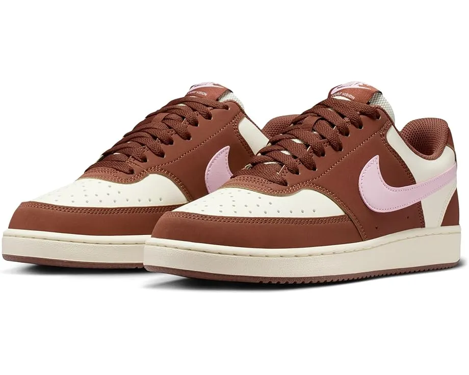 Кроссовки Nike Court Vision Low из искусственной кожи с перфорацией