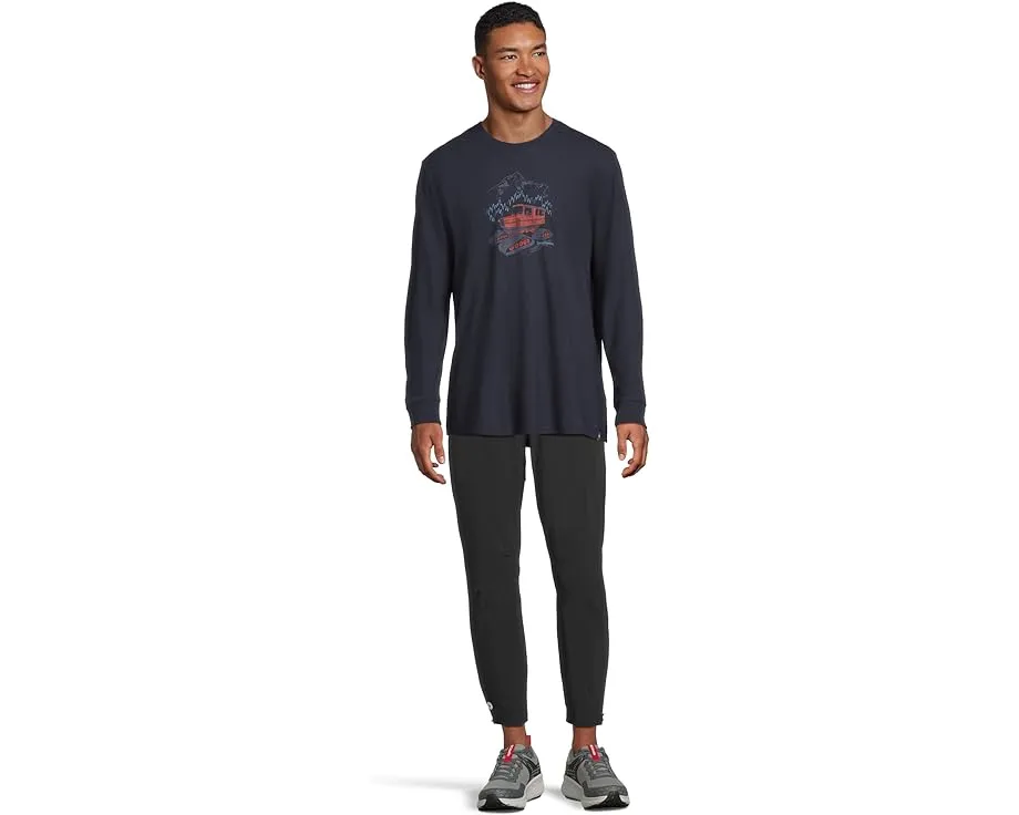 Футболка Smartwool Snowcat Graphic Long Sleeve с длинным рукавом и принтом