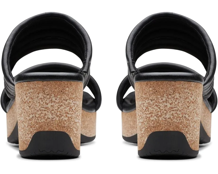 Сандалии Clarks Chelseah Path на танкетке с кожаным верхом