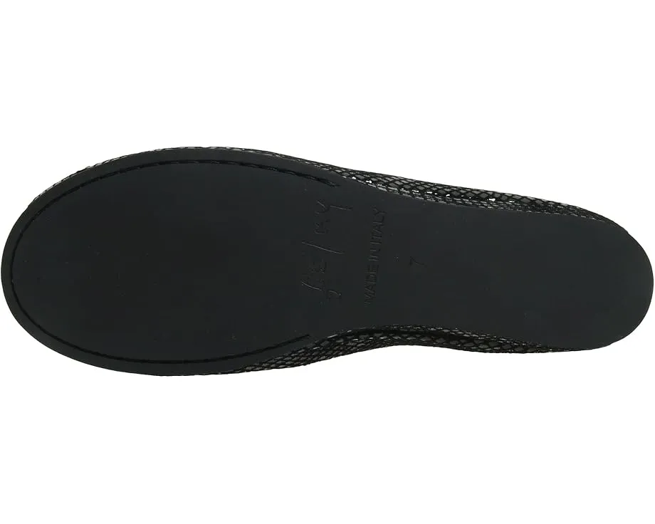 Балетки French Sole Zeppa с принтом под змею и скрытым клином