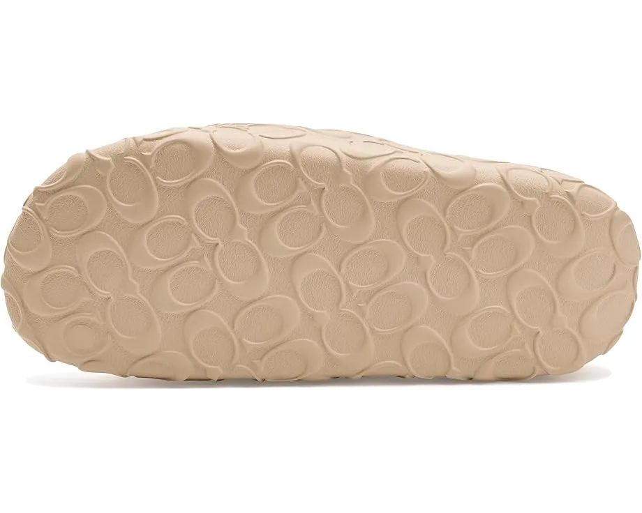 Сланцы COACH Bay из EVA с широким ремешком и круглым носком