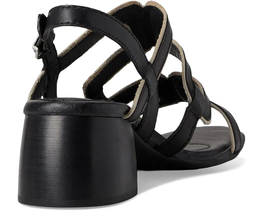 Сандалии Sofia от Born с ремешками и квадратным носком на деревянном каблуке