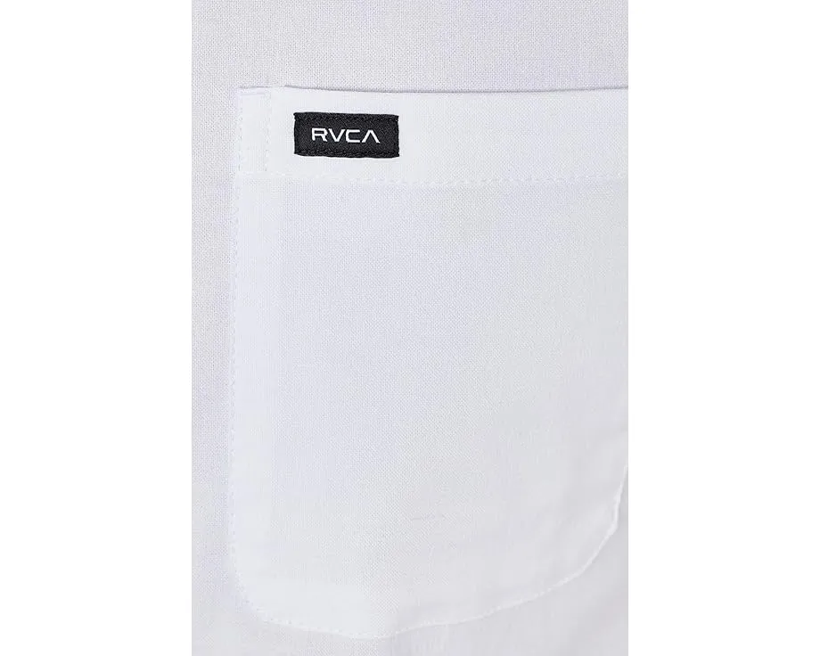 Рубашка RVCA с коротким рукавом из стретч-оксфорда на пуговицах